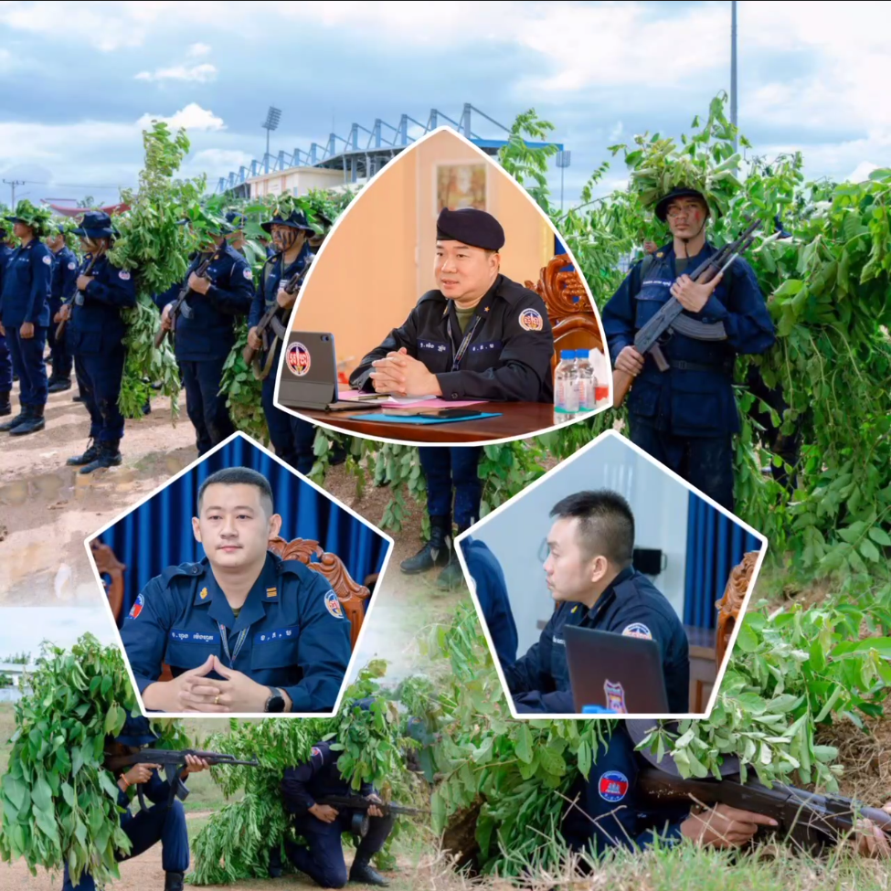 លោកឧត្តមសេនីយ៍ត្រី ម៉េង ស្រ៊ុន ចាត់ក្រុមការងារចុះត្រួតពិនិត្យ និងវាយតម្លៃការហ្វឹកហ្វឺនយុទ្ធវិធីនៅទីលានផ្ទាល់ រួមទាំងការប្រើប្រាស់អាវុធ បញ្ជូនសារ សង្រ្គោះបន្ទាន់ របស់សិក្ខាកាម កងរាជអាវុធហត្ថខេត្តកំពង់ស្ពឺ